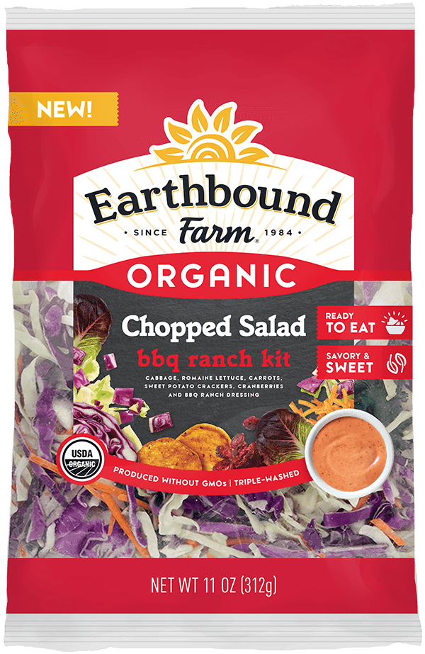 Fresh Organic BBQ Ranch Chopped Salad Kit Earthbound Farm