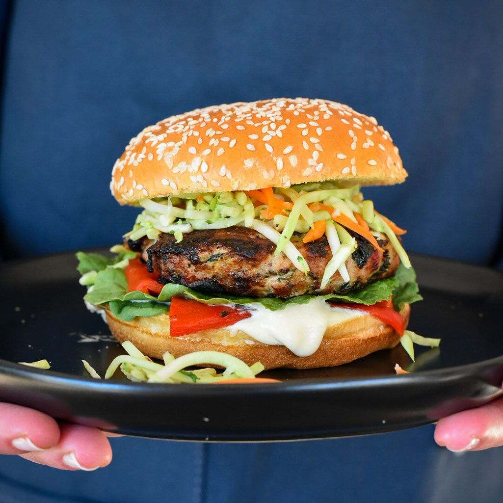 Kale and Feta Burgers - Earthbound Farm