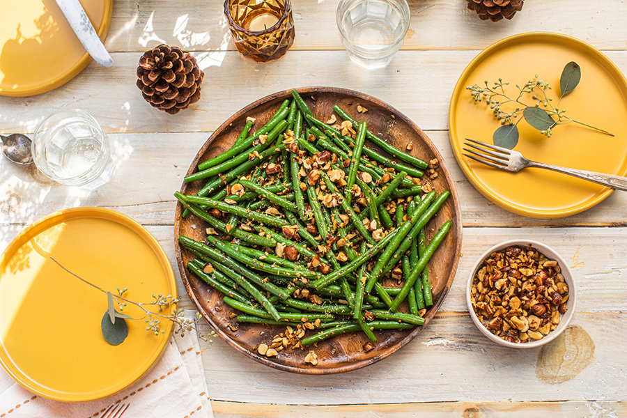 Brown Butter Green Beans and Hazelnuts